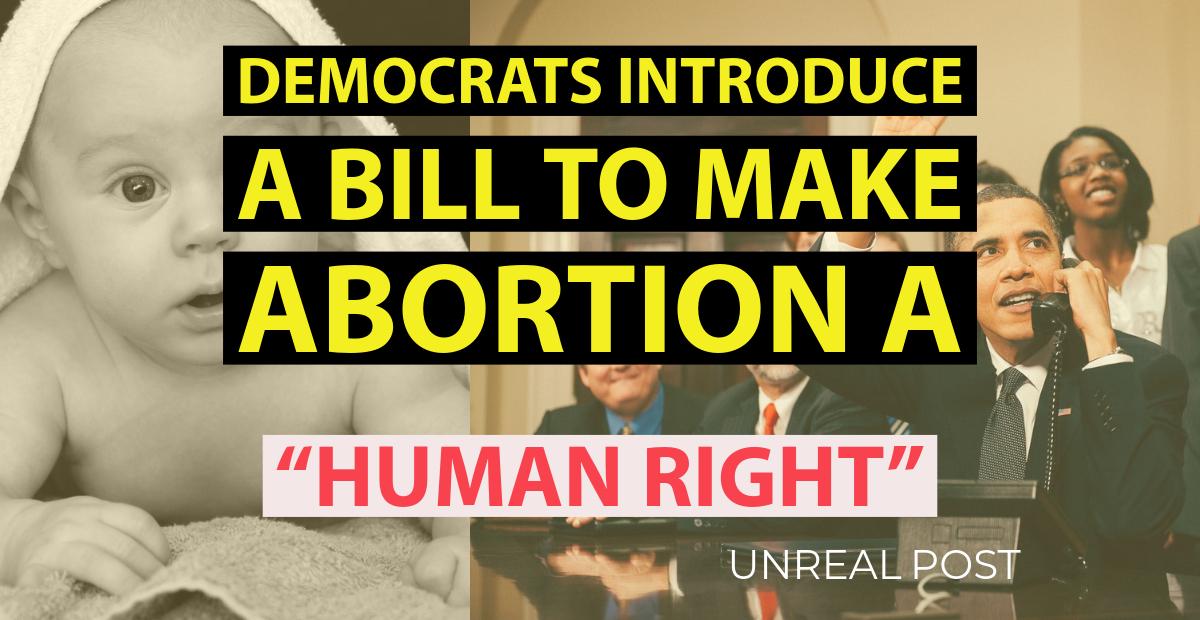 Democrats introduce bill to make abortion a human right