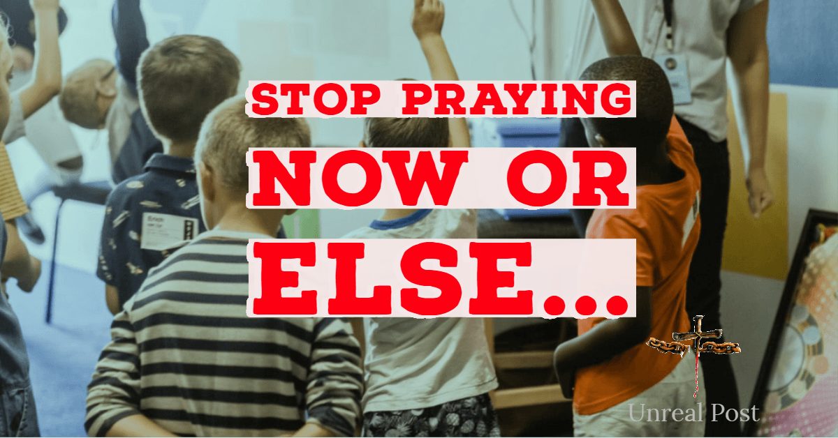 Teacher told to stop praying to kids