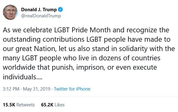 Make Sodom Great Again? Trump’s ‘Celebrate Pride Month’ Tweets Urge Nations to Join in Effort to Legalize Homosexuality
