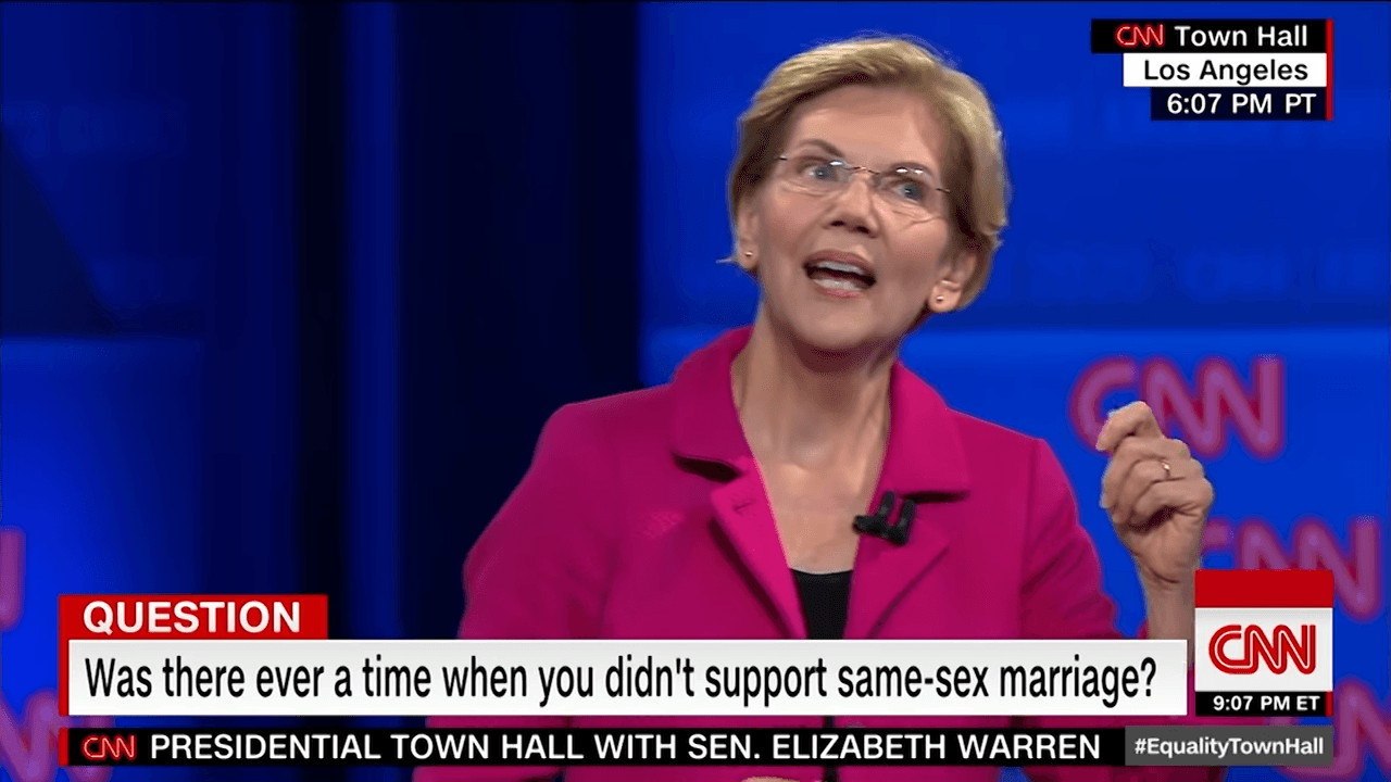 Elizabeth Warren Mocks Christians, Sings ‘Jesus Loves the Little Children’ to Justify Homosexual ‘Marriage’