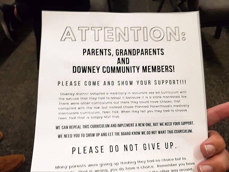 MassResistance parents in Downey, CA, organize city-wide to stop graphic LGBT sex-ed curriculum passed by School Board