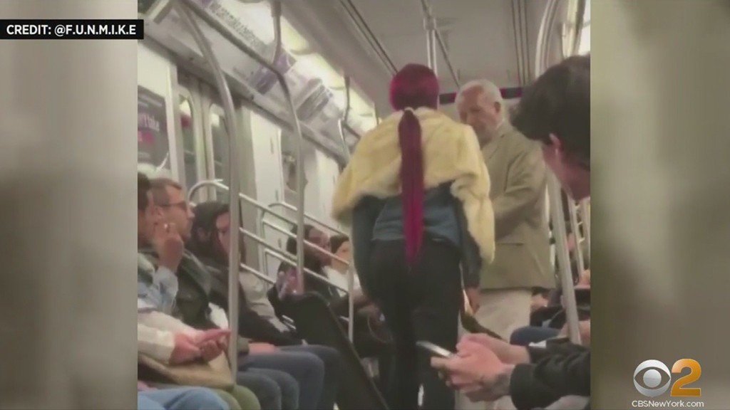 Shocking Video: Woman Bloodies 79-Year-Old Man With Stiletto Heel For Preaching On The Subway