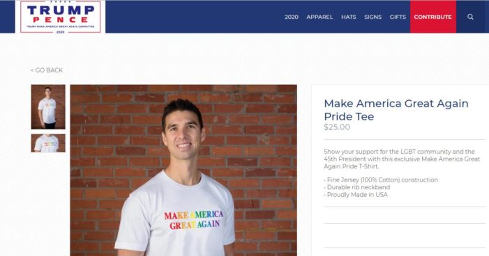 Trump Official Site Selling Pride T-Shirt, Hat to ‘Show Your Support for the LGBT Community and the President’ | Christian News Network