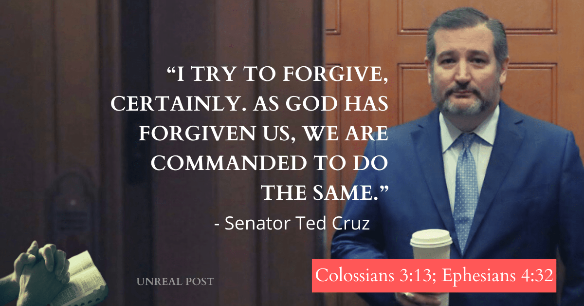 Texas Senator Ted Cruz forgives Donald Trump