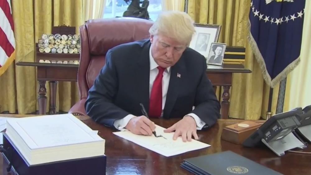 Trump Signs Repeal of 'Parking Lot Tax' for All Houses of Worship, Nonprofits