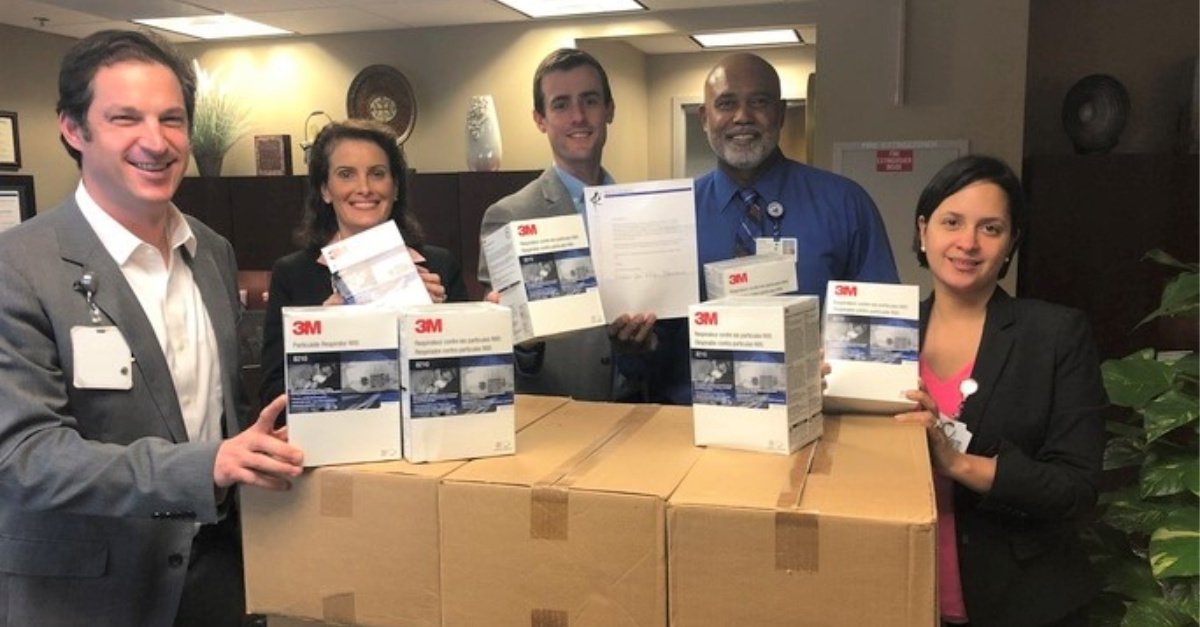 Church Donates 4,000 N95 Masks to Area Hospitals: ‘Thank You for Your Dedication’