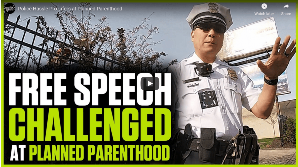 Police harass Christians praying at Planned Parenthood