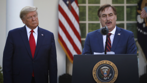 MyPillow CEO Mike Lindell at White House: Use this Time to get Back in the Word, calls People to Pray