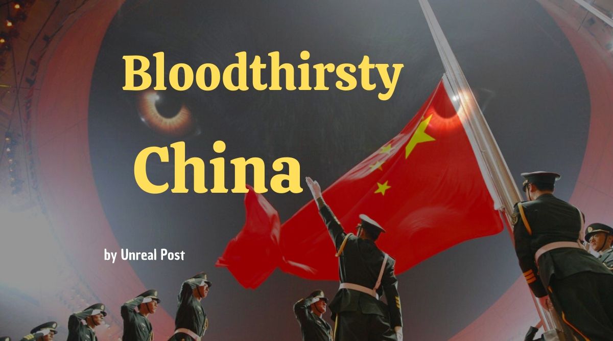 China is the most bloodthirsty entity in the world