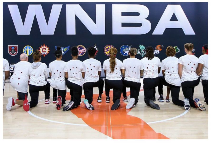 Social Justice GURU’S From the WNBA’S Washington Mystics Wear Shirts with Bullet Holes to Support Jacob Blake who Sexually Assaulted His Ex-Girlfriend Multiple Times